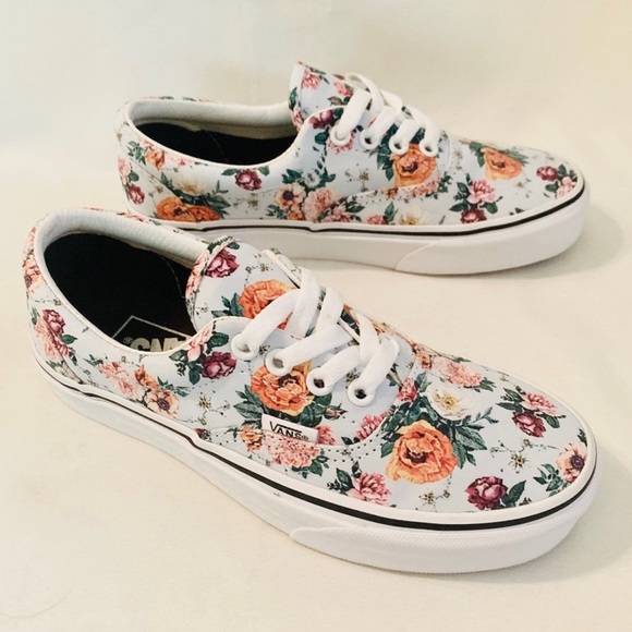 VANS Floral Lace Up Sneakers - Picture 8 of 8